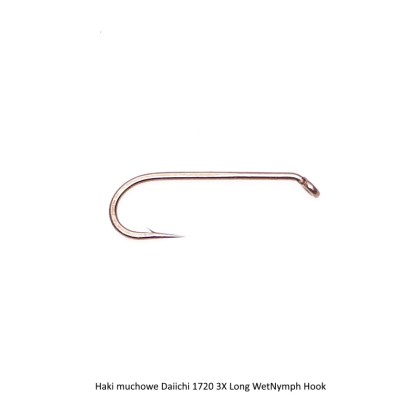 Haki muchowe Daiichi 1720 3X Long WetNymph Hook